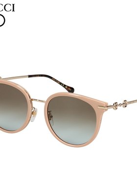 GUCCI 太阳镜男式女式亚洲版型防紫外线太阳镜象牙色GG1015SK-002