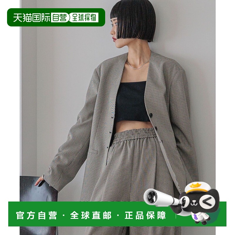 1h可退 日本直邮LOWRYS FARM 女装 TR无领外套 柔软亲肤 可靠造型