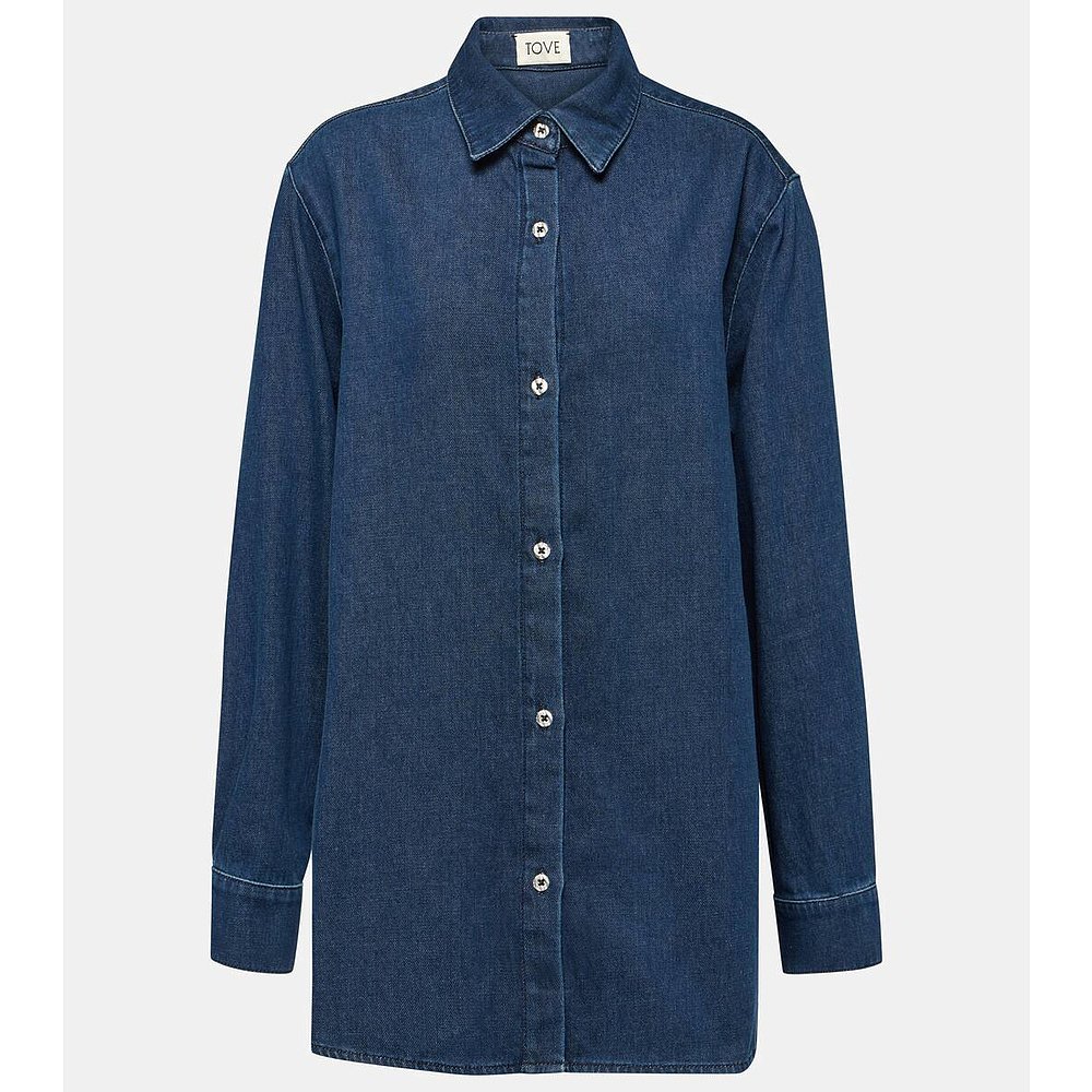 香港直邮潮奢TOVE女士Navie牛仔布衬衫004428