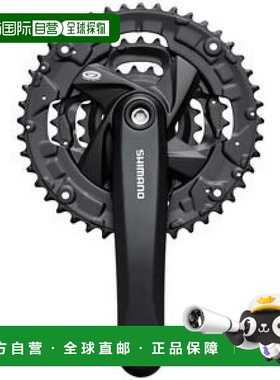 【日本直邮】禧玛诺 自行车曲柄套件 黑色 44X32X22T 9S 方轴UN A