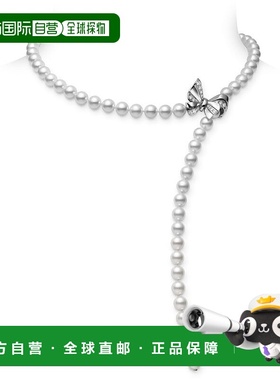 日潮跑腿MIKIMOTO御木本 女款Akoya珍珠手链项链 灰珍珠 55cm KZ-