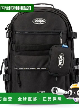 韩国直邮PEEPS 外出行便携通勤百搭offbeatBP(bk)双肩包