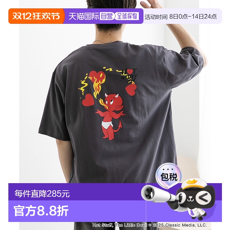 1h可退 日本直邮SENSE OF PLACE 男士HOT STUFF联名印花T恤 AAA51