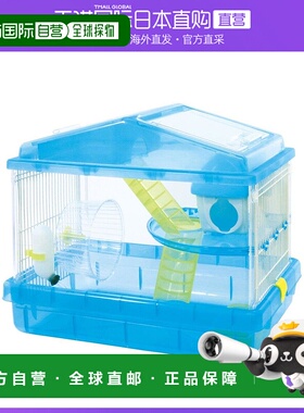 日本直邮IRIS OHYAMA宠物用品爱丽丝2层仓鼠笼蓝透PHSC 411