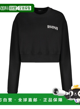 1h可退 香港直邮Balmain 长袖短款卫衣 GF6JO080BB04