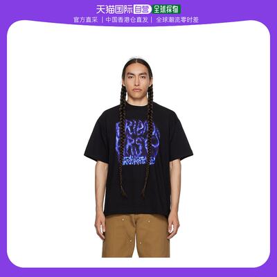 香港直邮潮奢 Carhartt 卡哈特 男士黑色 Printed Friends T 恤