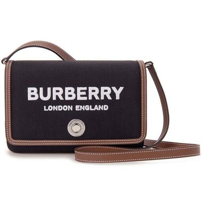 [BURBERRY] 斜挎包 迷你 技术性的 棉 皮革 手提包 8055181