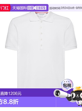香港直邮THOM BROWNE 男士T恤 MJP110P00050100 SS2026白色短袖