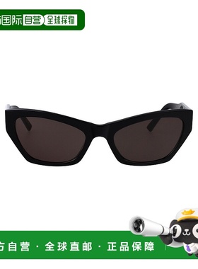 香港直邮BALENCIAGA 女士太阳镜 BB0447S001 AW2025 黑色 几何太