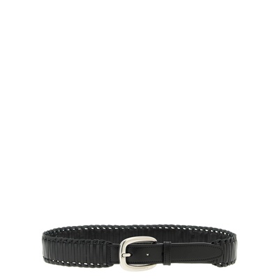 自营Golden Goose Women's Houston Belt - black 美国奥莱直发