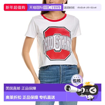 自营Prince Peter Ohio State Crop T-Shirt - white 美国奥莱直