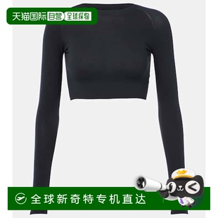 black黑色 针织短款 上衣 舒适时尚 香港直邮Alaia 1h可退 女士