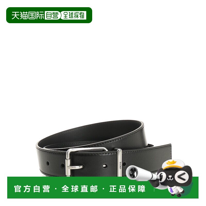 香港直邮LOEWE 男士腰带 EBUB237X021839 SS2026 黑色 ESSENT 3.2
