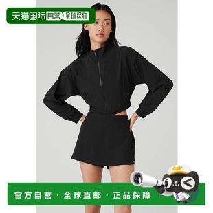 yoga 黑色 纯色短款 女款 Blackw4526rB 街头夹克外套 香港直邮alo