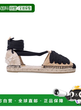 1h可退 香港直邮潮奢 CastaÑer 女士 Kiva 绒面革麻底鞋 02609200