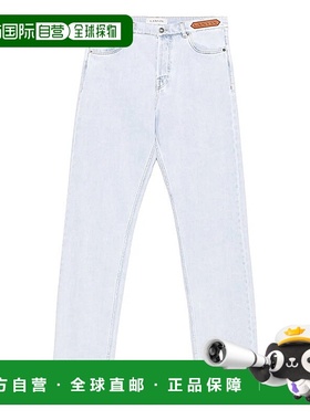 欧洲直邮Lanvin jean &agrave; patch logo牛仔裤直筒裤