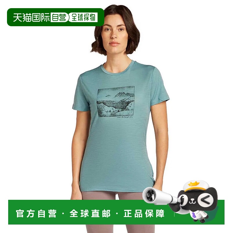 香港直邮ICEBREAKER 美利奴150轻量科技户外短袖T恤 女士羊毛