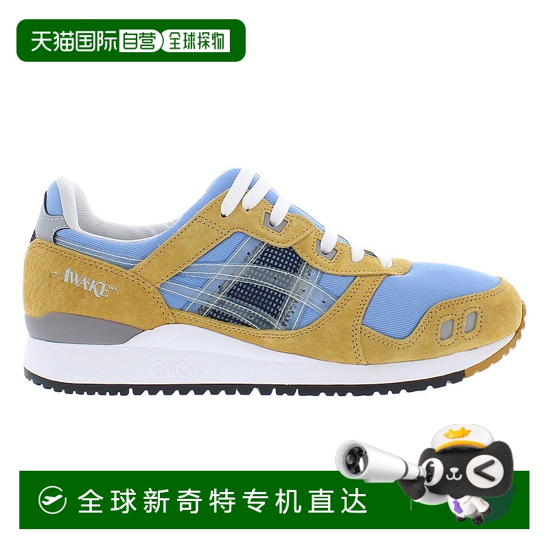 美国直邮Asics亚瑟士男士低帮运动鞋拼色系带革面绒休闲百搭正品