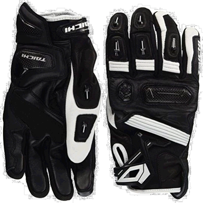 【日本直邮】RSTAICHI骑士手套RS太极猛禽皮手套白色/黑色L防滑耐