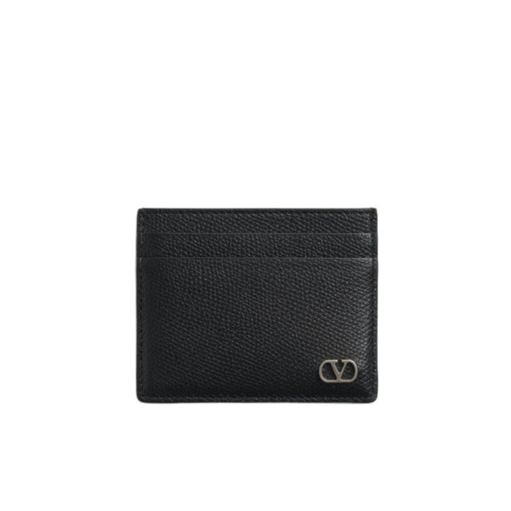 VALENTINO 女士钱包 YP0V09UAG0NO CO 黑色 VLOGO签名小牛皮卡包