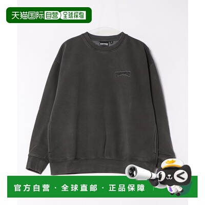 1h可退 日本直邮THRASHER 女装 宽松半拉链连帽卫衣 254TH2TR061