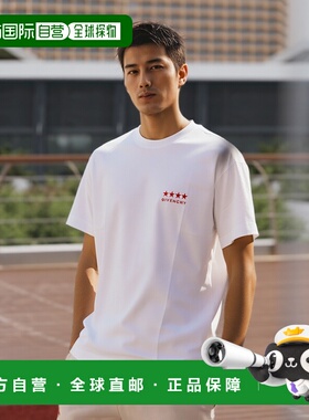 香港直邮GIVENCHY 男士T恤 BM71JA3YJ5100 SS2024 白色男装