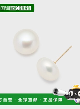 1h可退 日本直邮NOJESS K10淡水珍珠耳钉 30251112005配饰