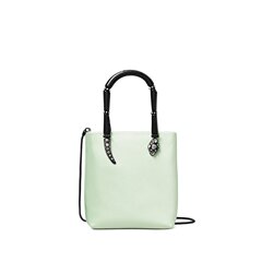 TORY BURCH - Women Key Item Satin Snake Handle Mini Tote Bag