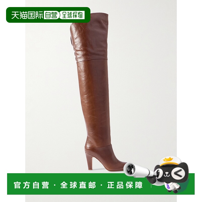 1h可退 香港直邮潮奢 Chloe 蔻依 女士 Eve 过膝长靴 CHC24W03POO