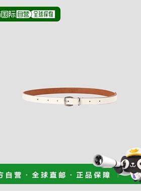 1h可退 日本直邮MARGARET HOWELL女装白色皮革风格腰带复古设计 5