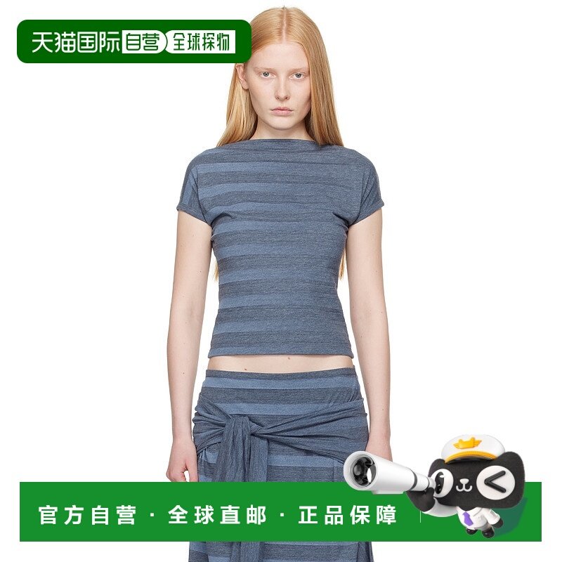 香港直邮潮奢 Our Legacy 女士 蓝色 Sailor T 恤 W2256S7条纹
