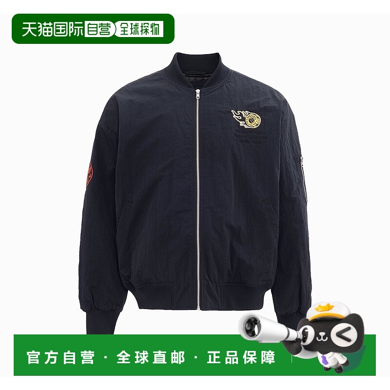 韩国直邮Converse 飞行员运动拉链字母长袖棉服 男款