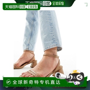 Honeydew ASOS 米黄色 香港直邮潮奢 粗跟凉鞋 mid 女士 设计宽版