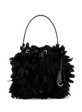 PRADA 女士手提包 1BE067VWXM2C5RF0002 AW2024 黑色