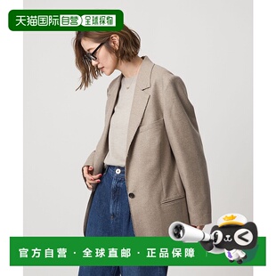 截切设计 1h可退 外套 宽松法兰绒西装 85222000 日本直邮conte女装