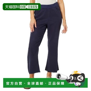 自营Women's XCVI Lorilei Pants Navy Stretch Elastic Waist Fl