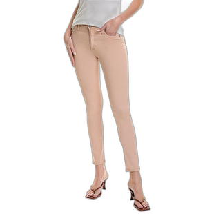 自营ag jeansAG 牛仔裤 Farrah Sulfur Infinite Mauve 高腰紧身