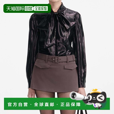 1h可退 香港直邮Self-Portrait 蝴蝶结衬衫 AW25068TB