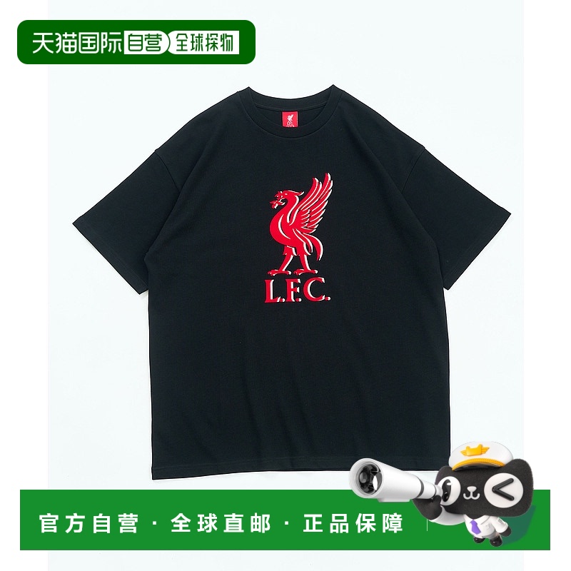 1h可退 日本直邮Liverpool FC 男士宽松复古植绒印花T恤 25071361