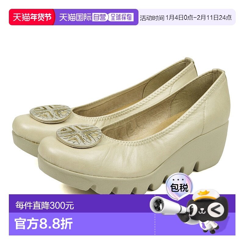 日本直邮FIRST CONTACT高跟鞋坡跟鞋底时尚休闲女士鞋跟6CM 39001,女鞋,时尚休闲鞋,淘宝优惠券,粉丝福利购,淘宝优惠卷