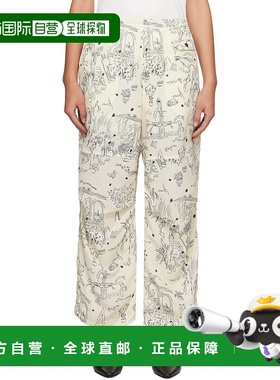 1h可退 香港直邮潮奢 Kijun 女士 黄色 Drawing 运动裤 24PSW302A