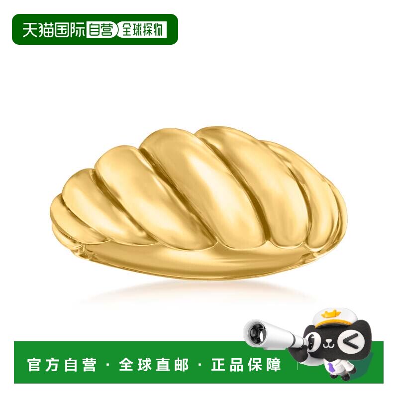 自营 Ross-Simons 意大利 14kt 黄金虾戒指 - 黄色 美国奥莱直发