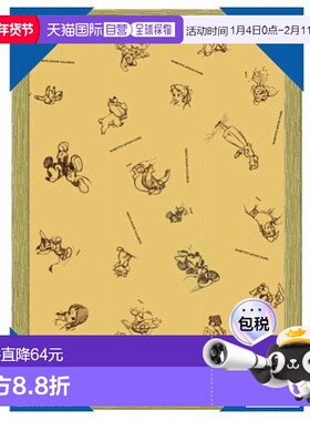 【日本直邮】 TENYO木制的益智帧迪斯尼小的1000片自然 29.7x42cm