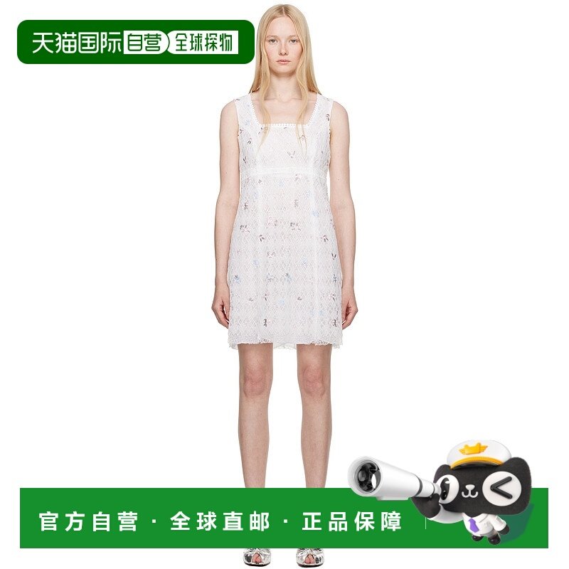1h可退 香港直邮潮奢 Anna Sui 安娜苏 女士 白色 Embroidered La