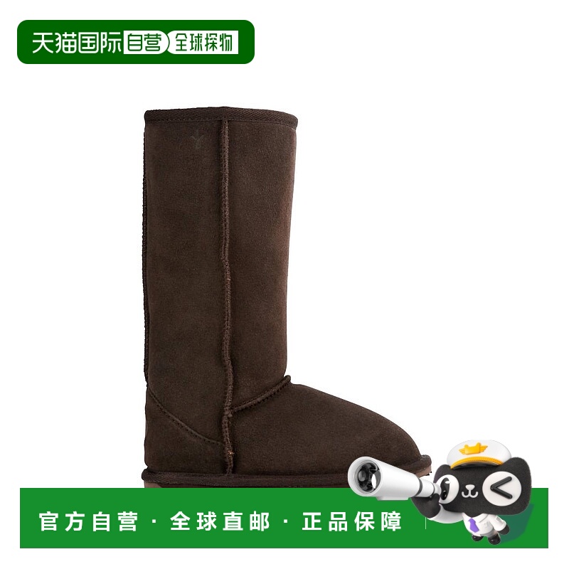 自营emu australiaGirls Wallaby Hi Merino Wool Boots In Choco