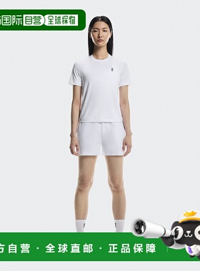 自营欧洲直邮On/昂跑 Courtside系列女士白色再生聚酯纤维logo标