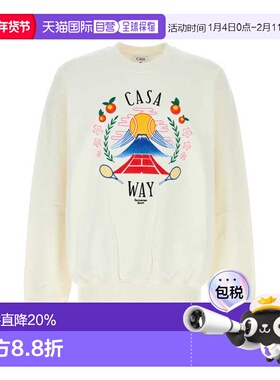 1h可退 香港直邮Casablanca 男士 白色棉质运动衫 MPF25JTP29303C