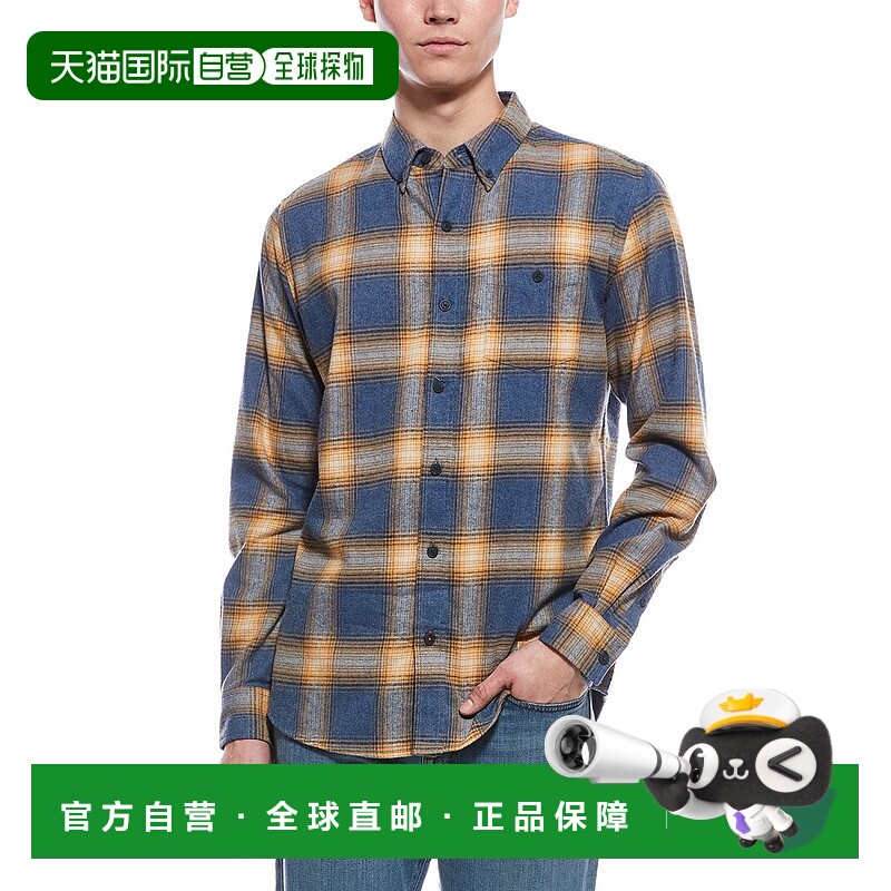 自营WEATHERPROOF VINTAGE Flannel Shirt - blue 美国奥莱直发