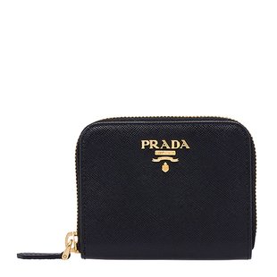 普拉达 Prada QWA 1MM268 F0002 女士牛皮女黑色卡包零钱包