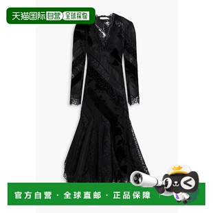 香港直邮ZIMMERMANN 女士 棉混纺凸纹蕾丝欧根纱德沃尔天鹅绒中长